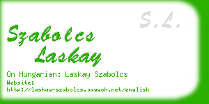 szabolcs laskay business card